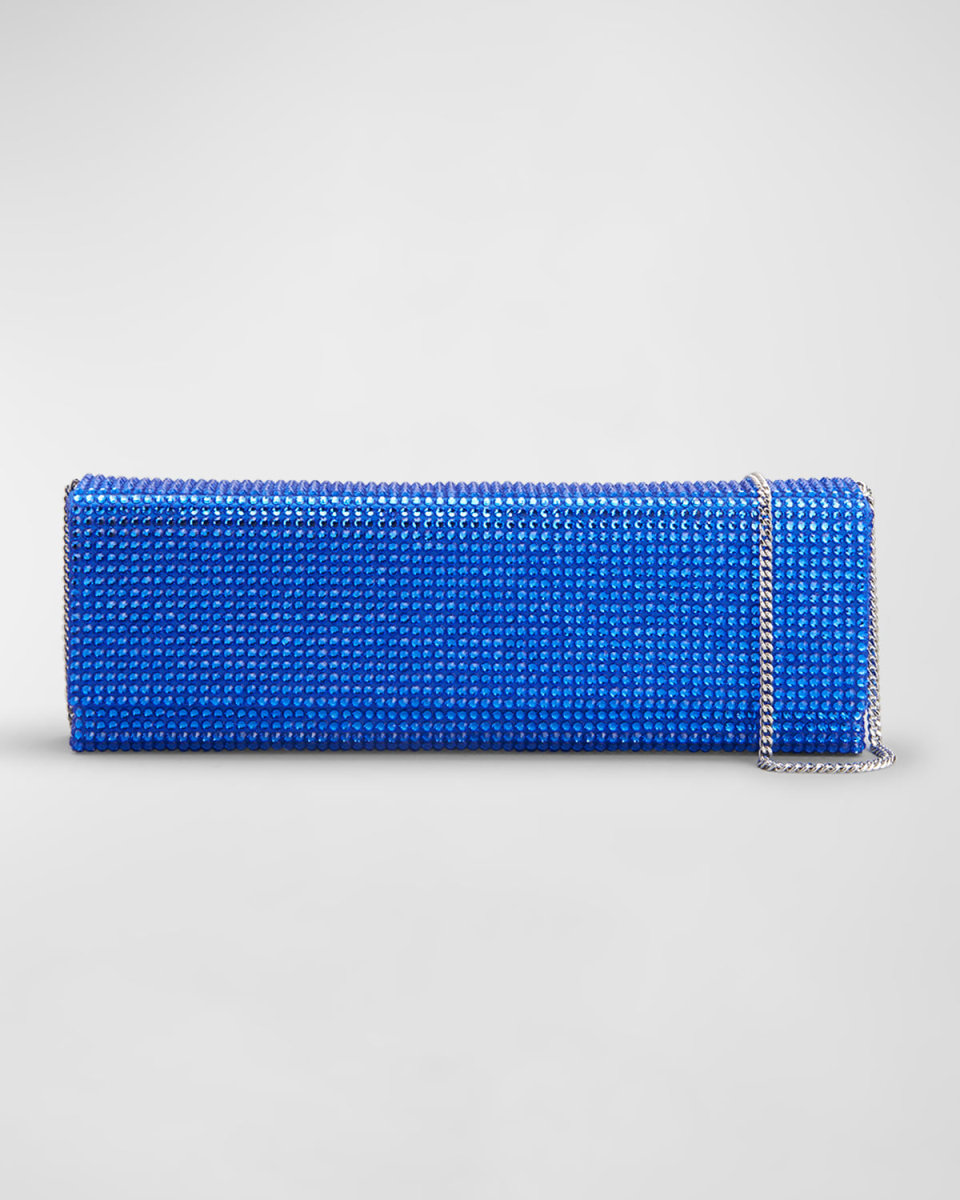 Amini Paloma Flap Crystal Clutch Bag
